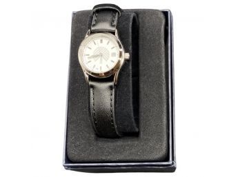 TFX Watch With Black Leather Band In Original Box
