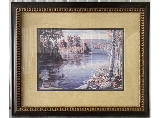 Birch Lake By Doyle From Paragon Picture Gallery. Frame With Glass