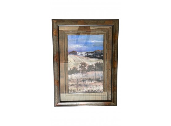 Gallery Art Piece, Tuscan Daylight, By Picture Galleries Inc. Frame With Glass