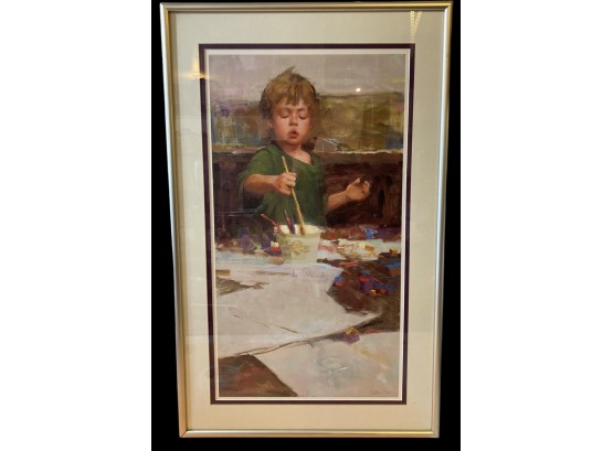 1991 The Painter By Nancy Guzik, Print, Signed And Numbered 100/850