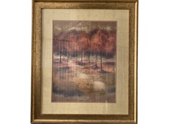 In The Trees By Lizanetz In Gold Color Frame With Glass