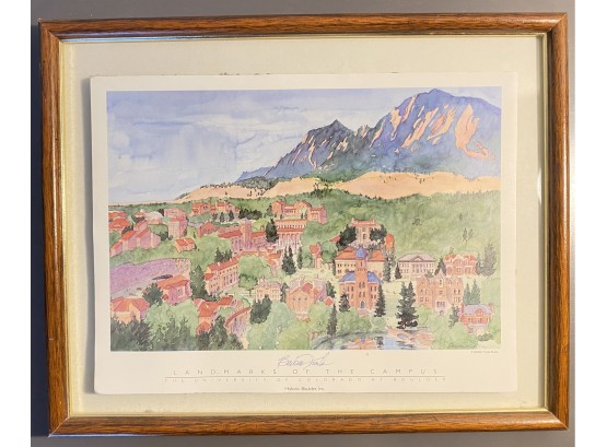 Historic Landmark Of University Of Colorado At Boulder Campus Print