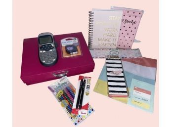 Desk Essentials! Dymo Label Maker, Notebooks, Planners And Pens!