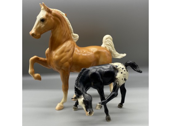 (2) Plastic Horse Figurines