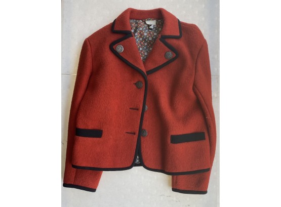Authentic Austrian Wool Coat With Cotton Liner