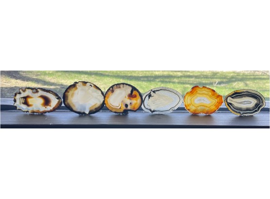 Beautiful Collection Of Polished Agate Slices (6)