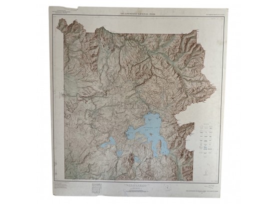 36 X 41 In. Foam Poster Board Of Yellowstone National Park