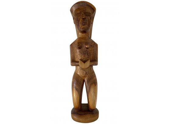 Tall 24 In. Hand Carved Statue Made In Fiji