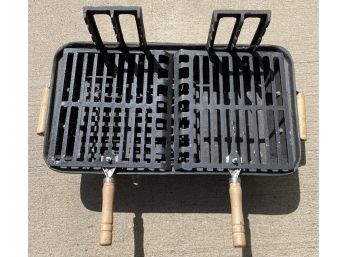 Cast Iron Camping Hibachi With Attachments