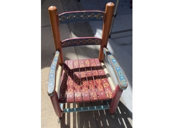 Small Painted Childs Rocking Chair