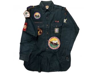 Vintage Boy Scouts Of America Uniform Shirt With Extra Patch From 1953