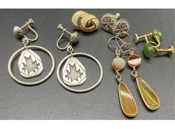 Mix Of (5) Pairs Of Unique Earrings