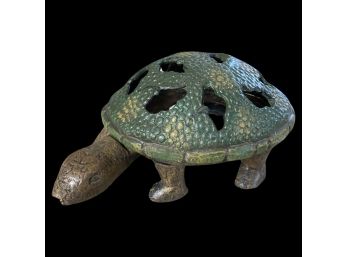 Iron Tea Light Votive In Adorable Turtle Design
