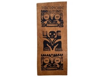 8 X 20 In. Mayan Print On Organic Material Paper