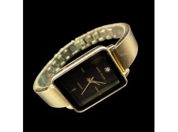 Anne Klein Diamond Wrist Watch In Working Condition