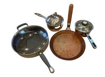 Variety Of Pans. Kitchen Aid, Oneida, And Others