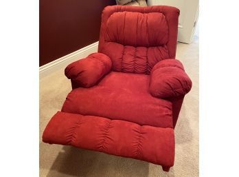 Made In The USA By Affordable Furniture Company Red Recliner, 40W X 40H