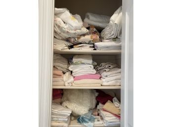 Closet Full Of Linens Including Towels And Sheets
