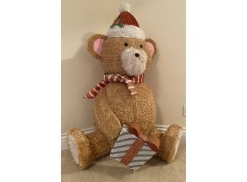 Huge Teddy Bear Christmas Decoration, 55 Inches Tall