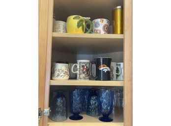 Large Assortment Of Various Drinking Glasses And Mugs!