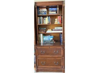 Amish Lateral File Cabinet With Optional Bookshelf