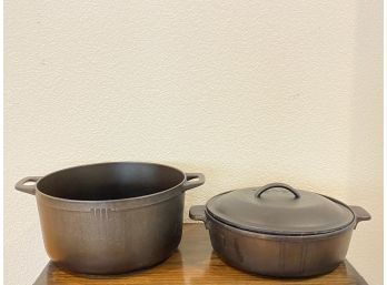 Set Of Vintage Cast Iron Dutch Ovens Made In Norway - Lodge Dutch Oven, Hoyang Polaris Norway Dutch Oven