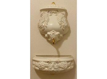 Beautiful Wall Hanging Fountain By F. Conway