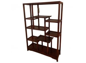 Unique Shelf With Staggered Shelving, Small