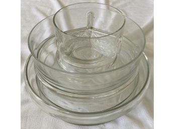 Various Glass Serving Dishes (3 Count)