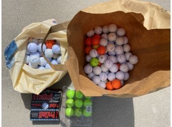 Lot Of Golf Balls, Multiple Brands And Colors