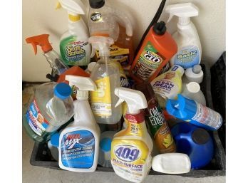 Large Lot Of Various Cleaning Supplies