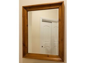 Wooden Framed Mirror, 31 X 40 Inches