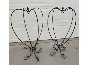 Matching Metal Plant Stands, 41 Inches High