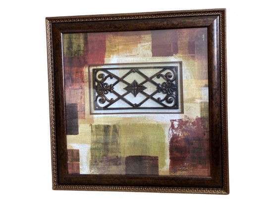 Beautiful 32 X 32 In. Framed Art Piece With Multicolor Design, Originally Purchased For $79.99