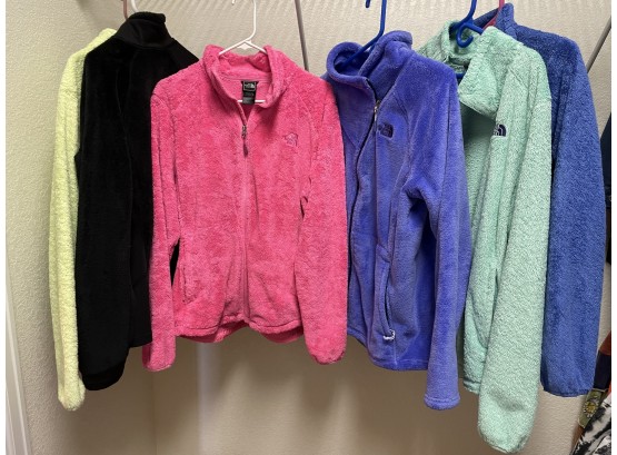 The North Face Fuzzy Zip Up Jackets In Various Colors! Womens XL