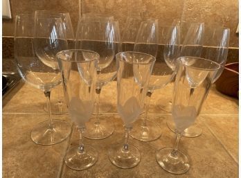 Various Wine And Champagne Glasses