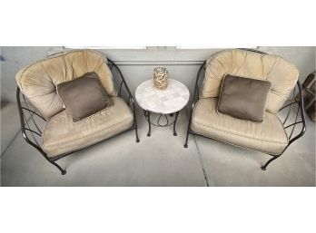 Patio Set, Two Chairs  And Table