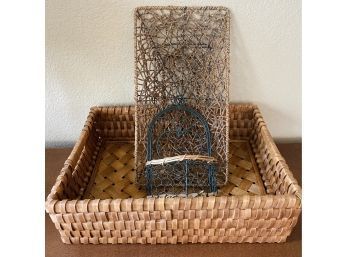(3) Baskets, Various Sizes