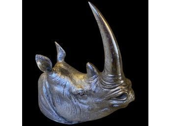 Metallic Rhino Wall Hanging