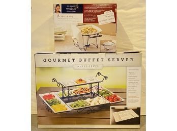 B.Smith With Style 1.5 Quart Warmer Oven To Table & Gourmet Buffet Server Multi-Level