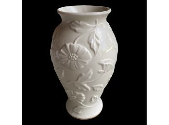 Classic White LENOX Vase, Stands 10 Inches