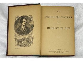 Antique Hardcover Copy Of The Poetical Works Of Robert Burns