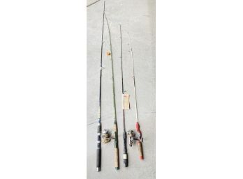 (4) Variety Of Fishing Rods