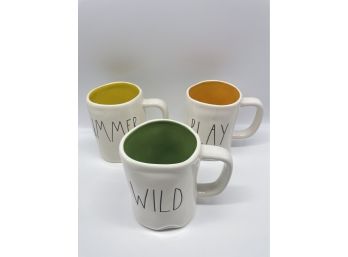 Colorful Summertime Mugs By Rae Dunn