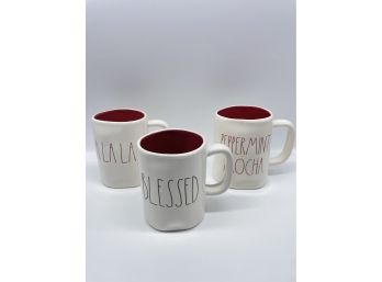 Rae Dunn Ceramic Christmas Themed Mugs