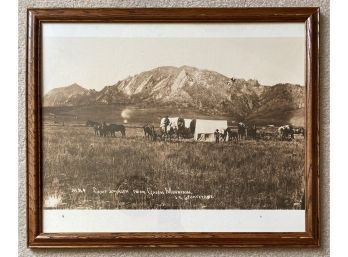 22 X 18 In. Framed Photograph, Camp Johnson Near Green Mountain By J. B. Sturtevant