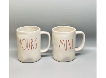 (2) Rae Dunn Valentines Mug Set - Artisan Collection By Magenta  With Original Tags