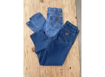 2 Pair Carhartt Jeans 32x32