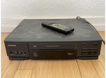 Hitachi VHS Player With Remote