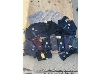 Carhartt Haul! Shorts In Size 32 And Various Multilength T-shirts In Size Large